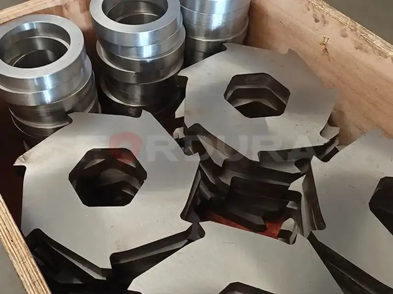 7 hooks blades for two shaft shredder