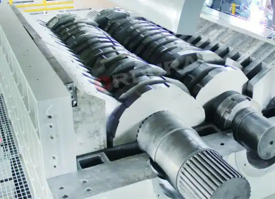 shredder blades for two shafts