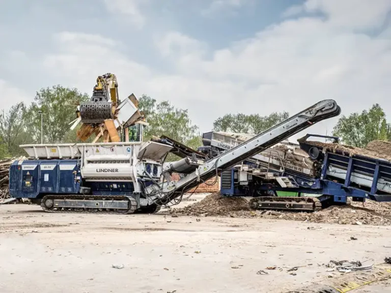 Lindner Urraco95 Mobile Double Shaft Shredder