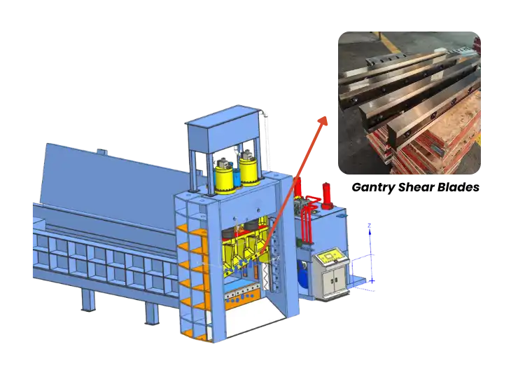Gantry Shear Blades 3D view