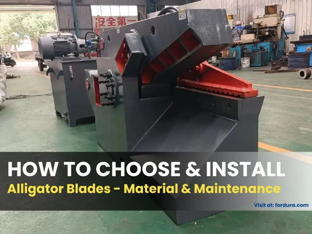 How to Choose and Install Alligator Shear Blades Materials, Fit, and Maintenance