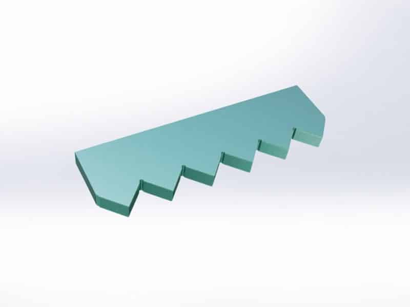 Counter Knife Middle 382x115x25MM for Vecoplan