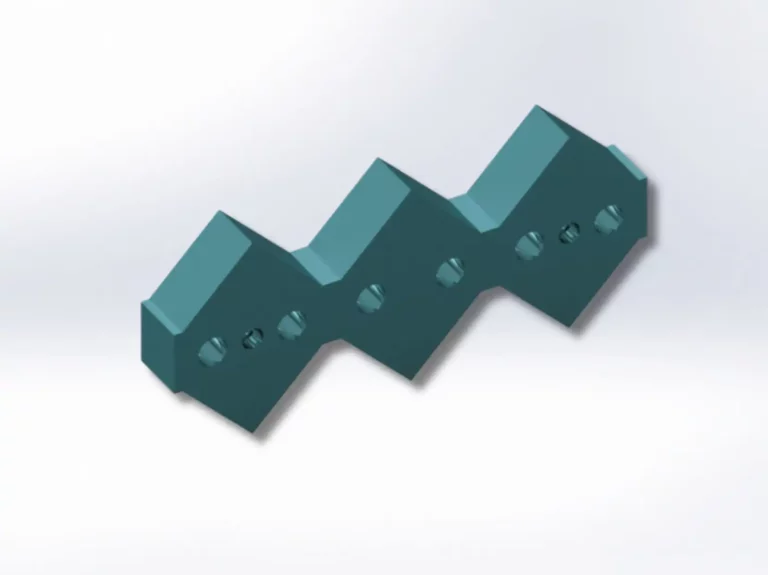 Center Stator Blade 490x210x60 MM For Untha XR Shredder